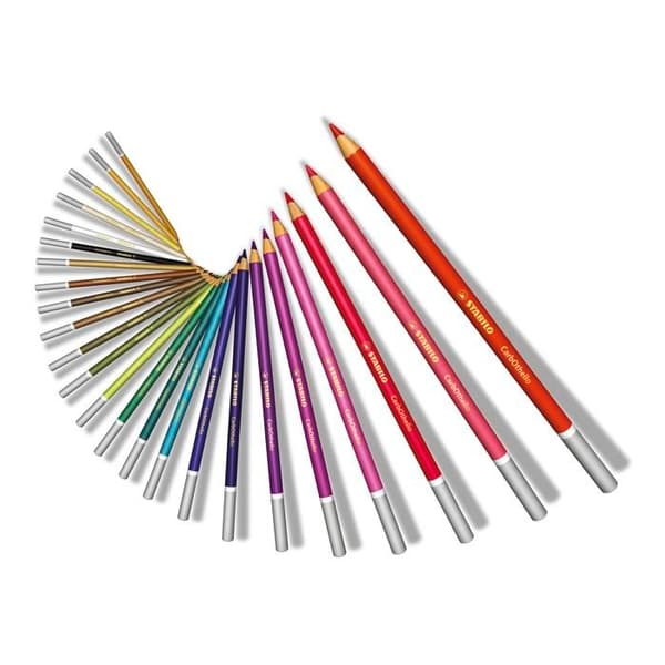 Pastellkrita - STABILO - CarbOthello - Brun - Kartong med 12 stycken - Stift 4,4 mm