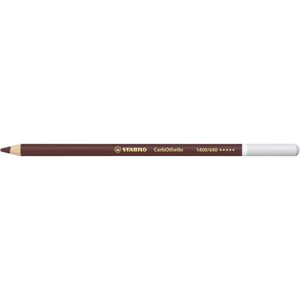 Pastellkrita - STABILO - CarbOthello - Brun - Kartong med 12 stycken - Stift 4,4 mm