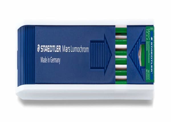 Grafitpenna - Staedtler bly - 204-5 ST - Mars Lumochrom 204 - Etui med 12 ritledningar 2 mm grönt
