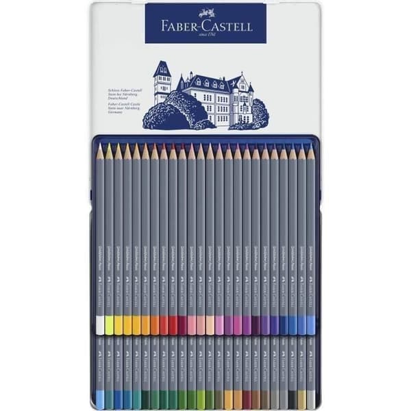 FABER-CASTELL Box med 48 permanenta Goldfaber färgpennor