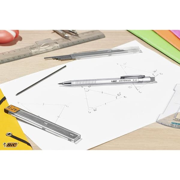 Blyertsledningar - BIC - Criterium 1 - 6 HI-POLYMER-ledningar - 2 mm - HB