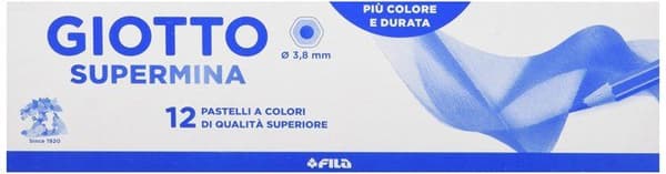 Färgpenna - Giotto oljig krita - 239003 - set med 12 gula färgpennor
