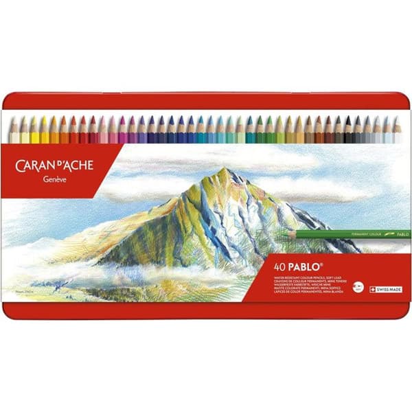 Caran d'Ache: Pablo Färgpenna: Set med 40 st