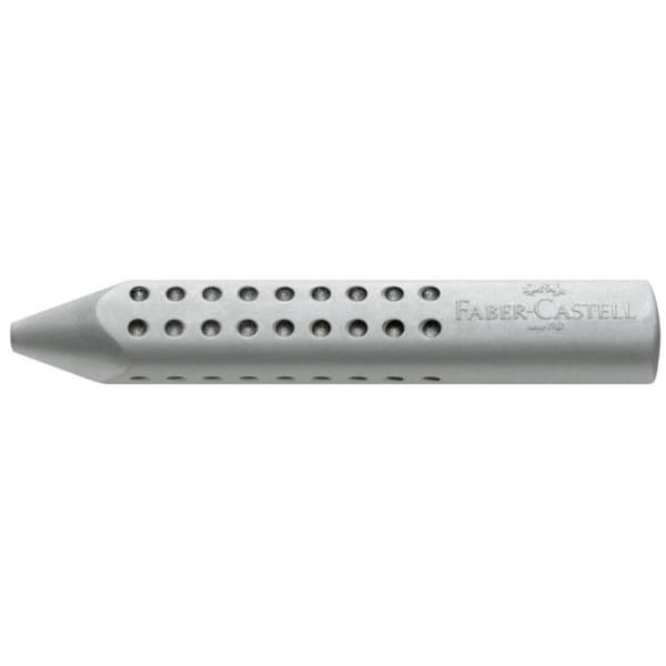 Suddgummi - FABER-CASTELL - Grip 2001 - Grå - Triangulärt greppområde - Fleckfri suddgummi
