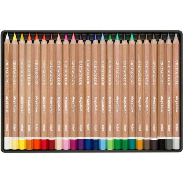 24 Megacolor färgpennor Ø 6,4 mm