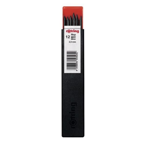 rOtring rOtring 300 blypåfyllning, 2,0 mm - HB, låda med 12 ledningar