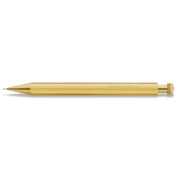KAWECO SPECIAL mekanisk penna i mässing 0,5 mm med suddgummi - Art. 10001386