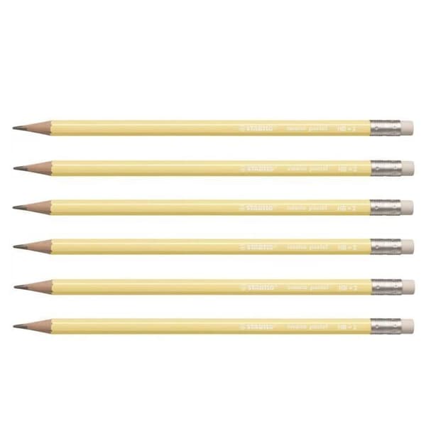 Krita grafit Swano pastel HB med suddgummi