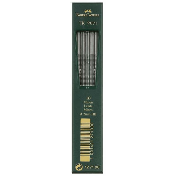 FABER-CASTELL leder TK 9071, djupsvart, hård...