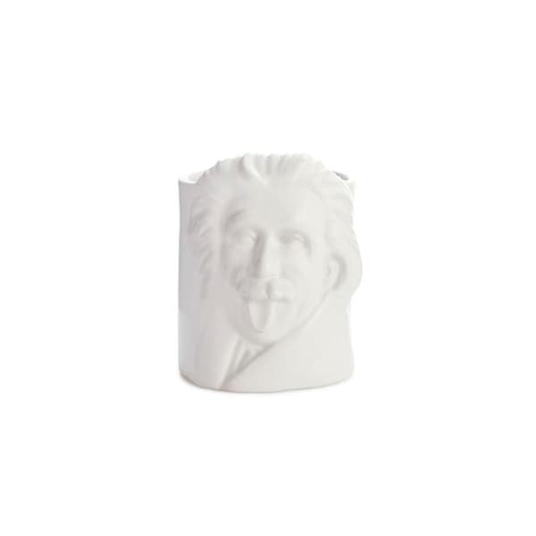 Pencilställ - Balvi - Albert Einstein - Keramik - Vit - 11,2x9x10 cm