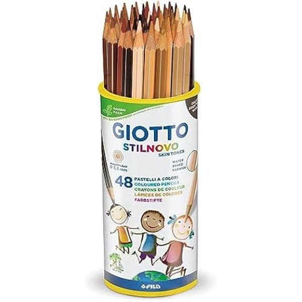 Färgpennor - GIOTTO - Stilnovo - 48 toner hud - 3,3mm kärna - Hållbart trä