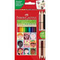 Miniatyrbild 1 av 2: Färgpennor - Faber-Castell - 511514 - 15 stycken - Ergonomiska - Tvåfärgade