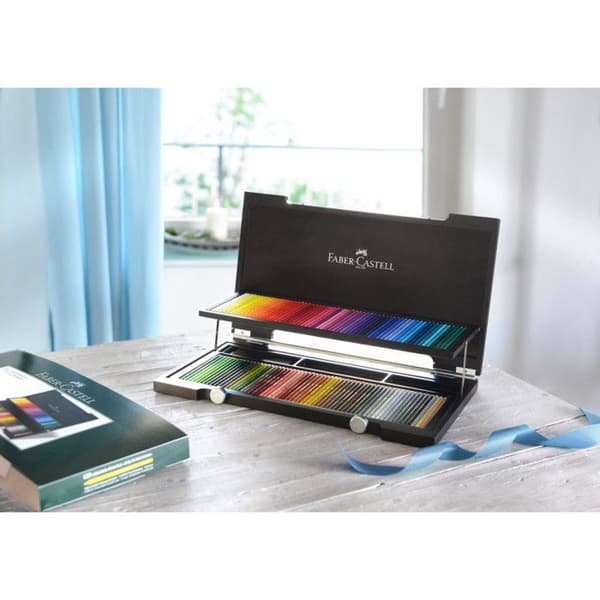 Coffret med 120 färgpennor Polychromos - FABER-CASTELL - Flerfärgad - Kvalitetsspitspenna