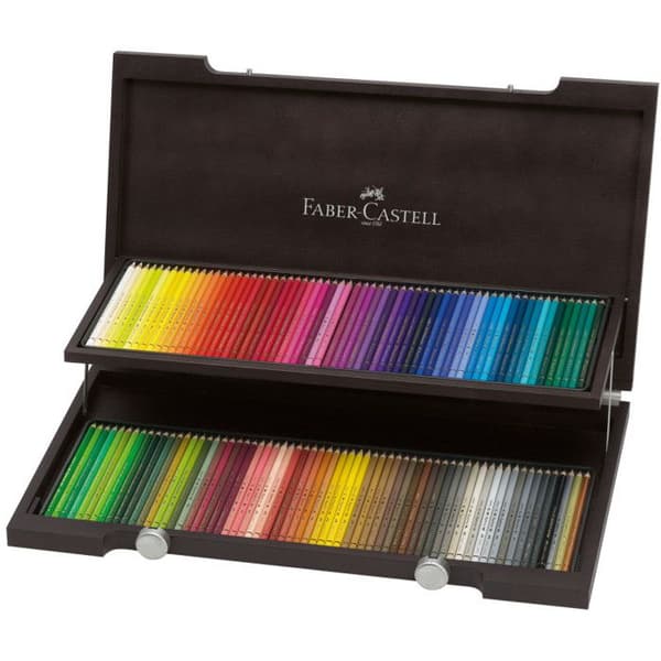 Coffret med 120 färgpennor Polychromos - FABER-CASTELL - Flerfärgad - Kvalitetsspitspenna