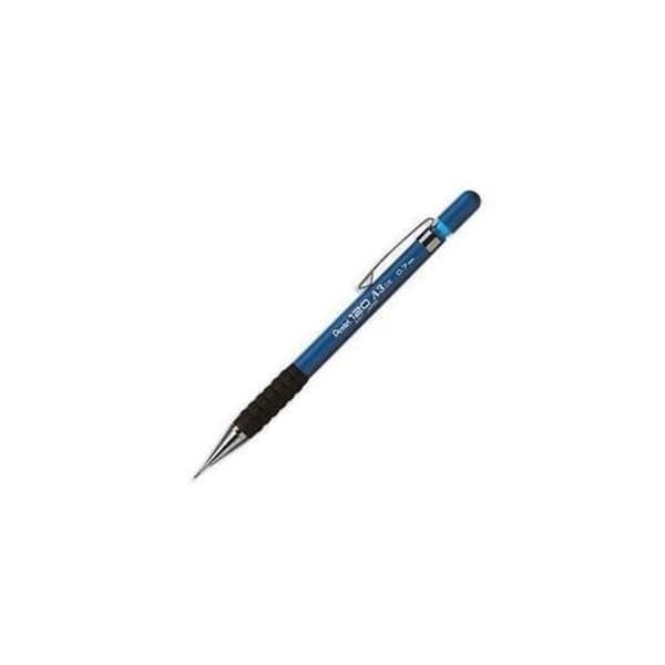 Porte-mine - PENTEL - A-317 - uppladdningsbar - blå plastkropp - gummigrepp