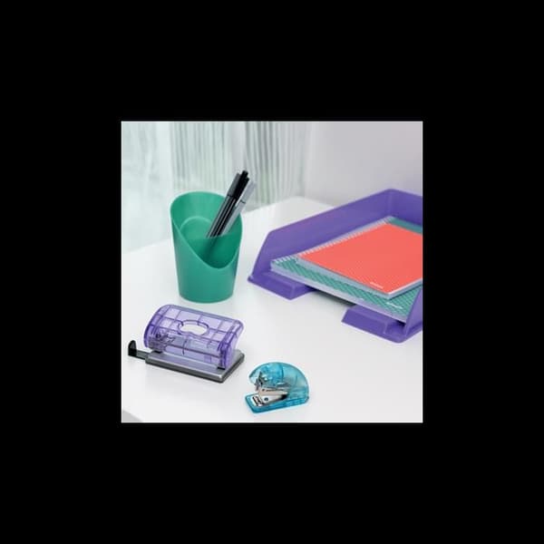 Pennställ - Lila - 2 fack - Plast - 12,5x9cm - Esselte