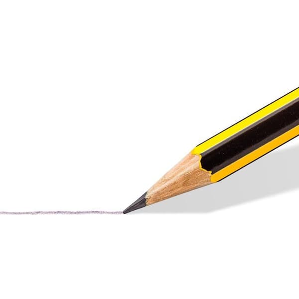 Grafitpenna - Staedtler bly - 122-2BK10D - Paket med 10 HB grafitpennor med suddgummi spets