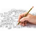 Miniatyrbild 4 av 4: Grafitpenna - Staedtler bly - 122-2BK10D - Paket med 10 HB grafitpennor med suddgummi spets
