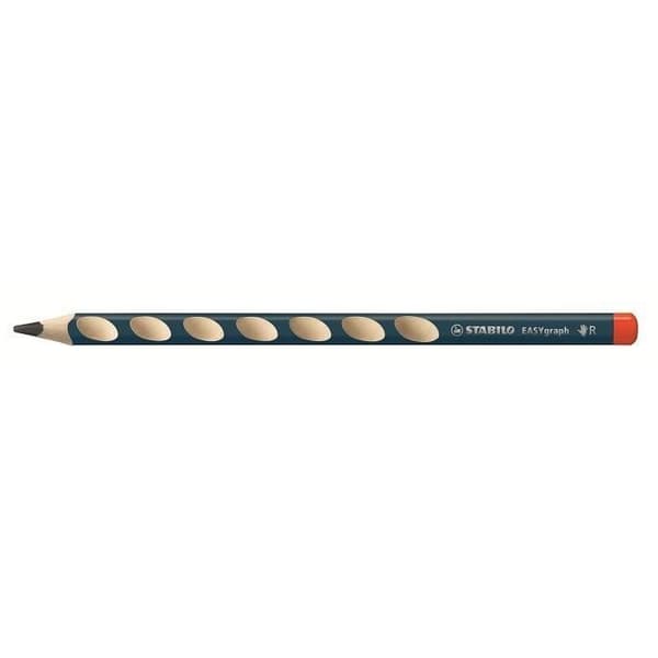 STABILO Blisterpack med 2 högerhänta Easygraph grafitpennor - härdat huvud - HB
