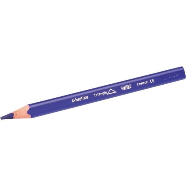 BIC Kids Evolution Triangle ECOlutions Triangulära färgpennor - blandade färger, kartong om 12
