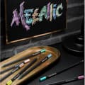 Miniatyrbild 3 av 4: Färgpennor - Black Edition - 12 stycken - Metallisk - Svart trä - Supersoft