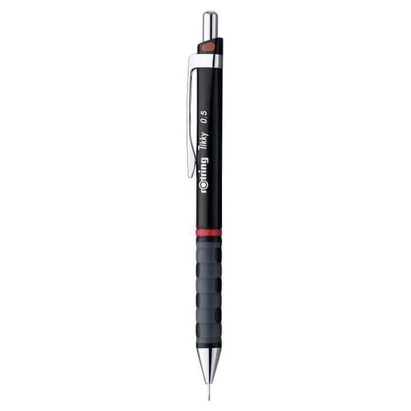 rOtring Tikky färgkodad mekanisk penna - 0,50 mm, svart kropp
