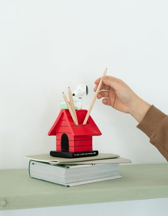 Grupo Erik - LAP009 - Snoopy Pencil Pot | Tillbehör för jordnötter, original kontorsmaterial | Under officiell licens
