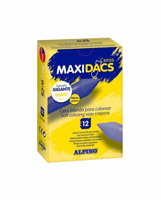 Färgpenna - Alpino oljig krita - DX060103 - Alpin 12 - Målarlåda