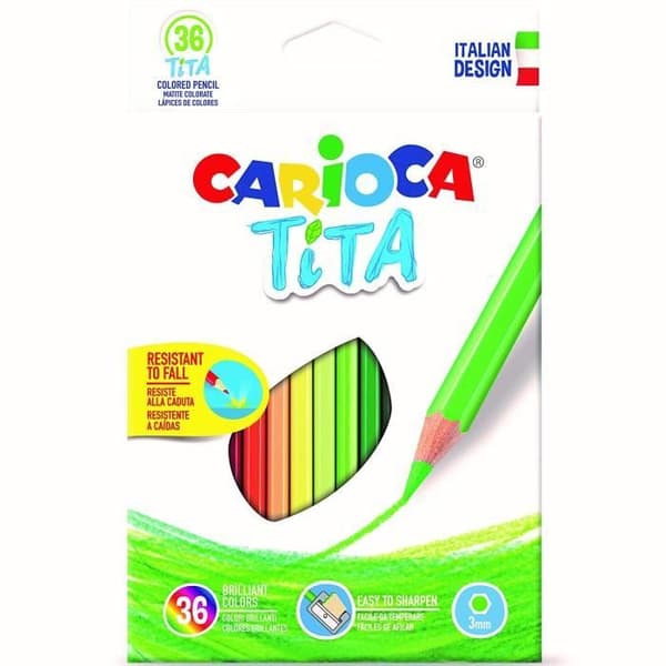 Carioca tita låda med 36 färgpennor - 42795