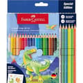 Miniatyrbild 1 av 2: Set med färgpennor - FABER-CASTELL - 201546 - 24 delar - Okrossbara - Metallic och neon