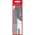 Miniatyrbild 1 av 4: Faber-Castell 117097 Set med 3 Grip 2001 blyertspennor med 1 suddgummi (Import Tyskland)