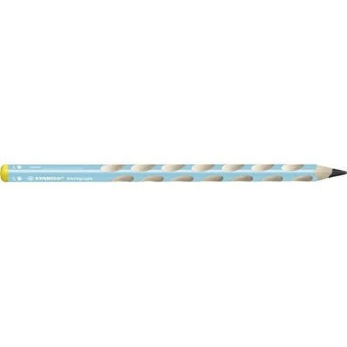 Stabilo EASYgraph - Set med 6 ljusblå HB ergonomiska grafitpennor - Vänsterhänt - 321/02-HB-6
