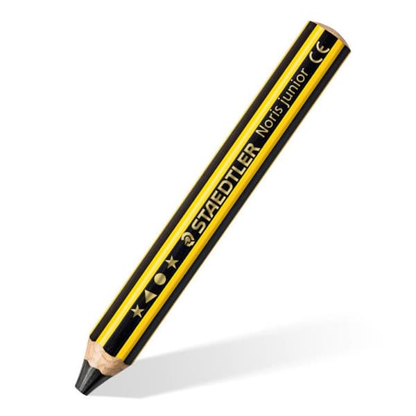 Stor grafitpenna - För barn - Bly 2B - Staedtler - Noris Junior 141