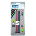 Miniatyrbild 2 av 4: Milan Blister med 4 triangulära grafitpenna, suddgummi - BYM10344