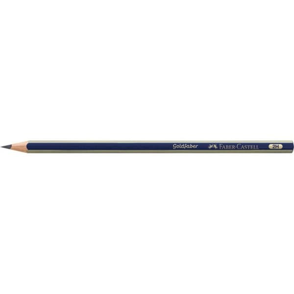 Kritor graphite - Faber-Castell - GOLDFABER 1221 - 2H - Färg grå - Bruchbeständig
