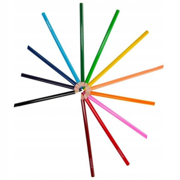 Färgpennor - feta kritor Starpak OLO CRAYONS 12 FÄRGER ELDHÄST STK PUD12/144