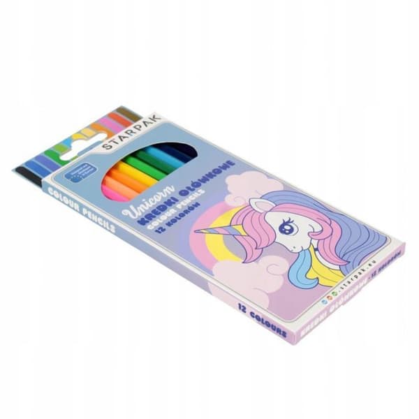 Färgpennor - feta kritor Starpak OLO CRAYONS 12 FÄRGER ELDHÄST STK PUD12/144