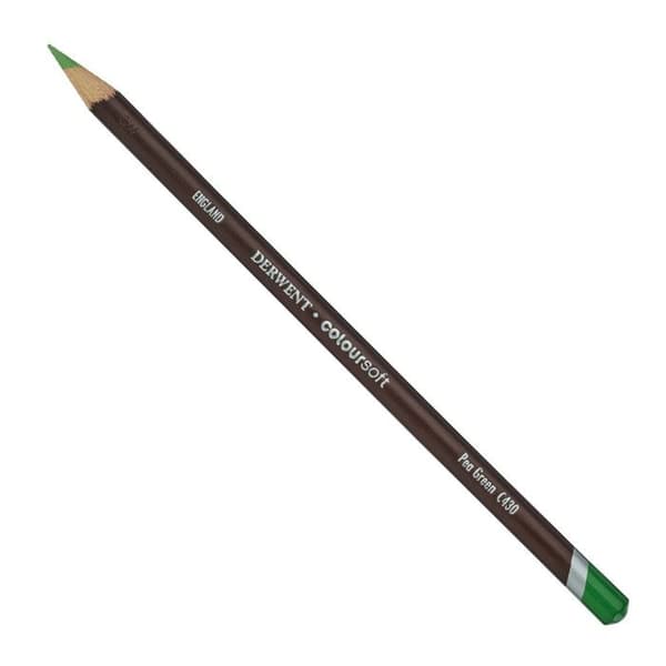 Färgpennor Derwent Coloursoft Grön prick C430