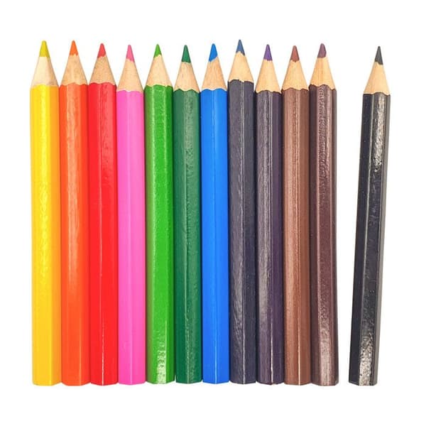 Färgpennor 8,5 cm 12 stycken