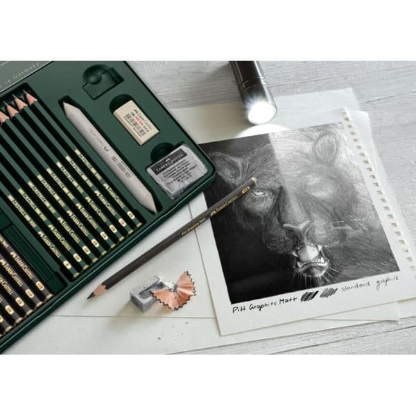Grafitkritor - Ritning - Skiss - Faber-Castell - Pitt Graphite Matta - Förpackning 20