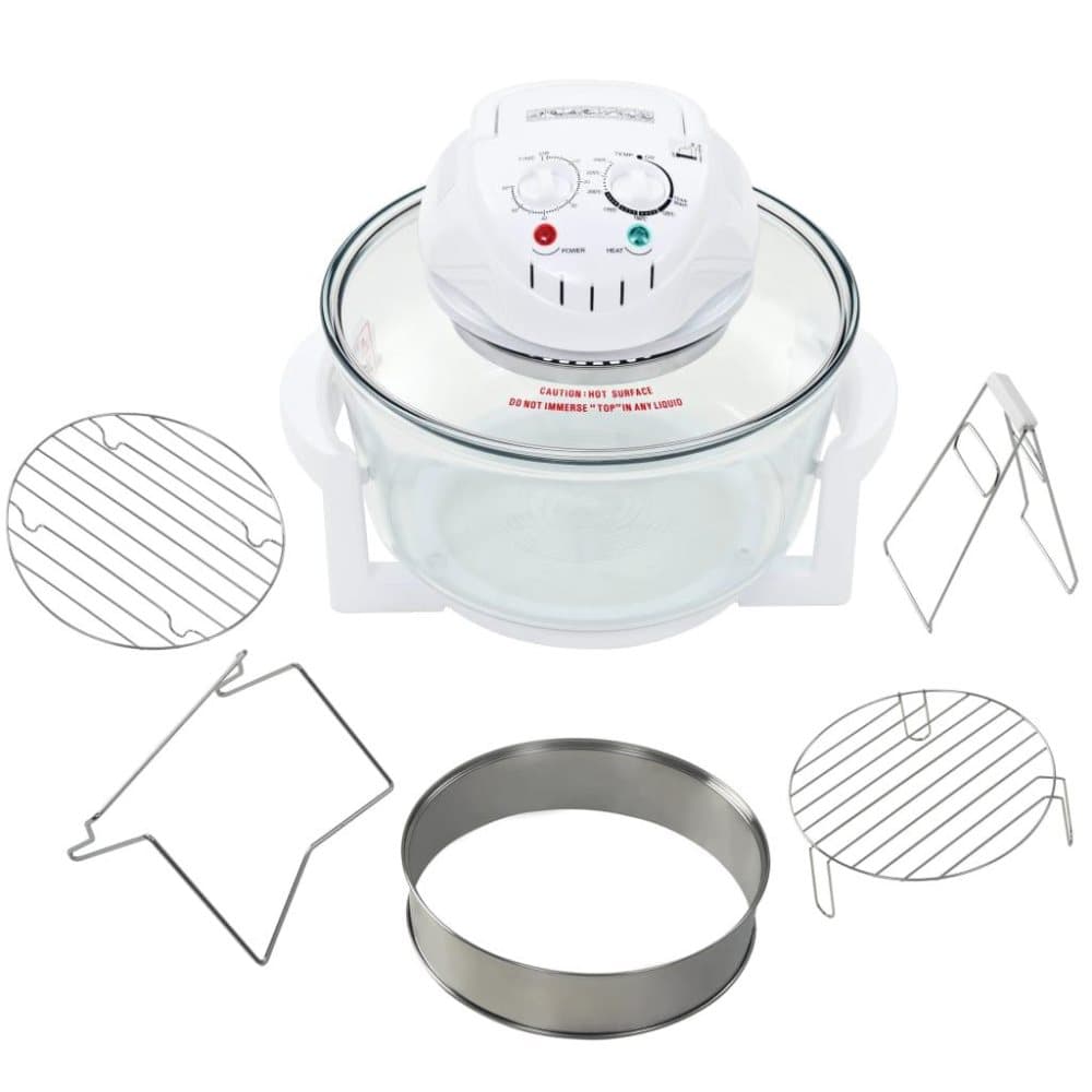 vidaXL Halogen konveksjonsovn med forlengelsesring 1400 W 17 L