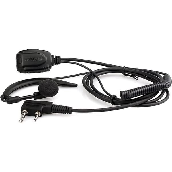 Retevis Walkie Talkie hörsnäcka- 2-stifts typ C headset kompatibelt med Baofeng UV-5R BF-88E BF-888s RT24 RT28 RT622 RT27 RT618 RT619