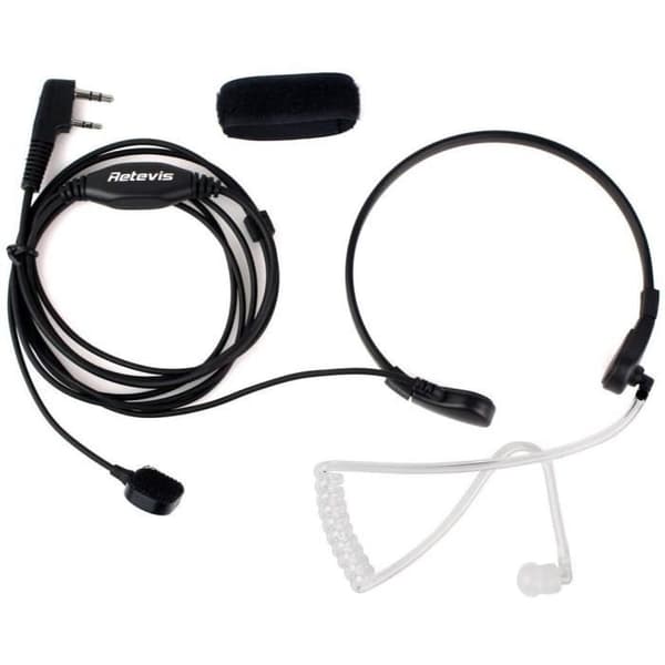 Retevis Walkie Talkie Laryngophone kompatibel med Walkie Talkie RT24 RT27 RT22 RT28 RT617 RT618 Baofeng UV-5R BF-888S Kenwood WOUXU