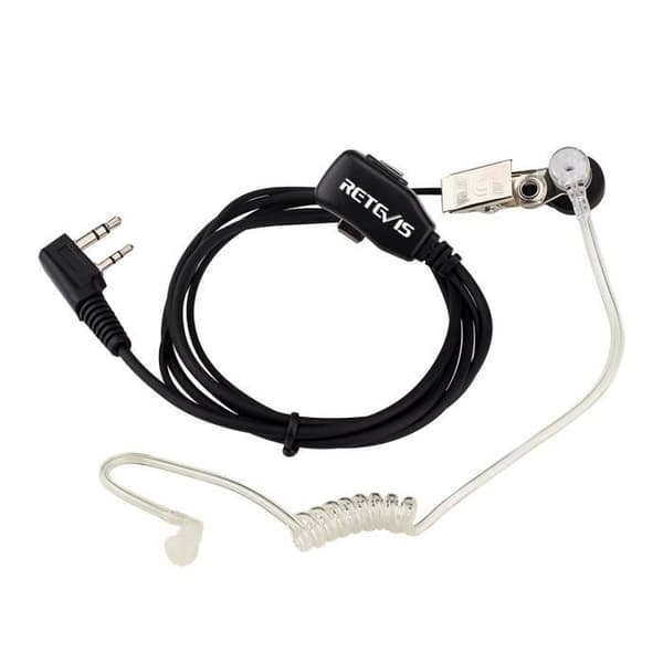 Retevis Walkie Talkie hörlurar 2-stifts transparent hörsnäcka Kompatibel med Retevis RT24 RT22 RT27, RT3, RT5 etc Walkie Talkies