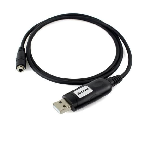 Retevis 6 i 1 programmeringskabel med 6 olika kontakter kompatibel med RT24 RT27 RT21 RT22 RT5R RT5RV Walkie Talkie