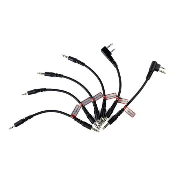 Retevis 6 i 1 programmeringskabel med 6 olika kontakter kompatibel med RT24 RT27 RT21 RT22 RT5R RT5RV Walkie Talkie