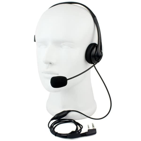 Retevis Headset PTT Mic Öronsnäcka Kompatibel med Walkie Talkies RT24 RT22 RT27 RT3 RT3S RT5 RT5R RT7 H777
