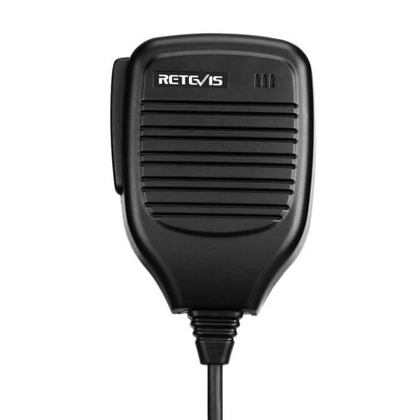 Retevis Walkie Talkie Bärbar högtalarmikrofon med PTT-knapp Kompatibel med RT24 RT21 RT22 RT27 RT5 RT7 Walkie Talkies