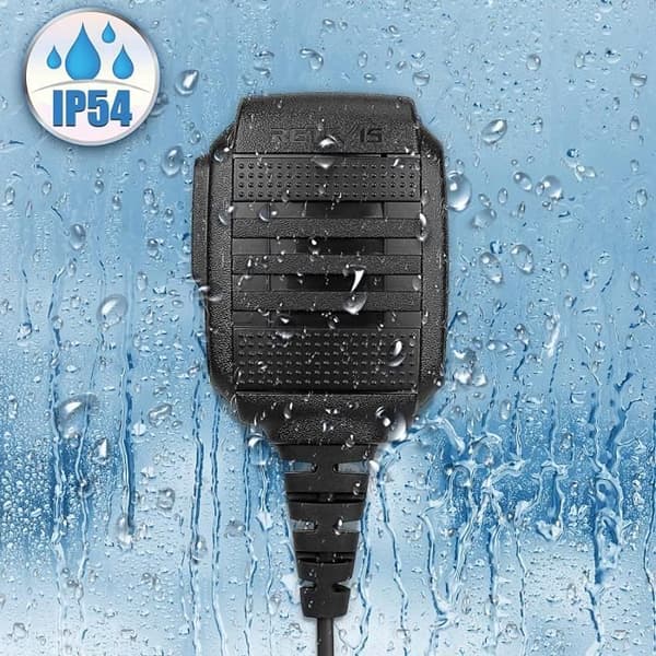 Retevis RS114 Walkie Talkie Högtalarmikrofon IP54 Vattentät 2-stift kompatibel med Retevis RT24 RT27 RT3S RT5R Walkie Talkies