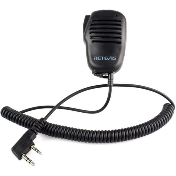 Retevis Mini Walkie Talkie Högtalarmikrofon 2 stift kompatibel med Retevis RT24 RT22 RT622 RT5 RT27 RT46 Walkie Talkies